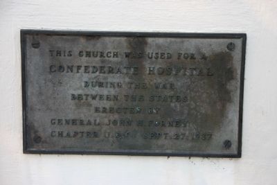 Confederate Hospital Marker image. Click for full size.