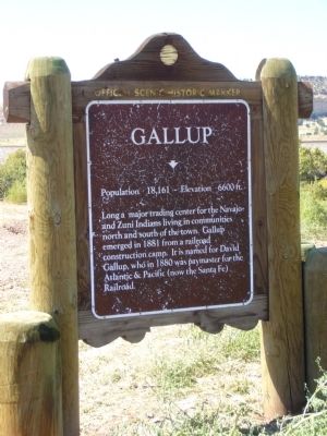 Gallup Marker image. Click for full size.