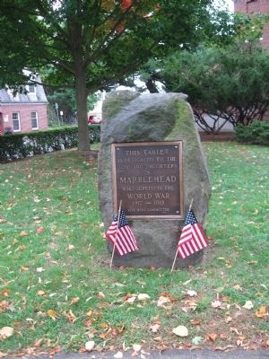 Marblehead World War I Monument image. Click for full size.