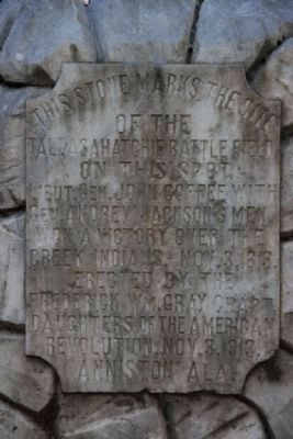 The Tallasahatchie Battle Field Marker. Click for full size. The Tallasahatchie Battle Field Marker image. Click for full size.