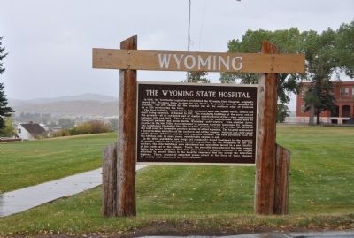 The Wyoming State Hospital Marker image. Click for full size.