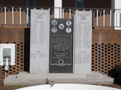 Dale Veterans Memorial Marker image. Click for full size.