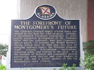 The Forefront of Montgomery's Future Marker image. Click for full size.