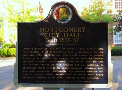 Montgomery City Hall Marker image. Click for full size.