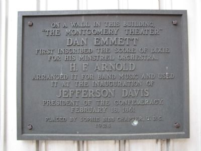 The Montgomery Theater Marker image. Click for full size.
