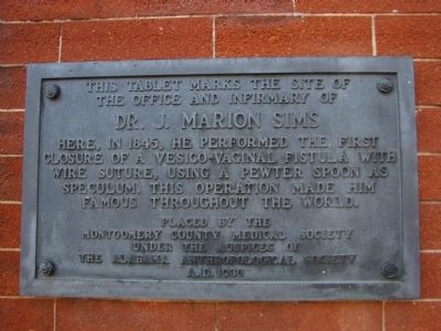Dr. J. Marion Sims Marker image. Click for full size.