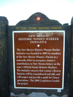 Rear of Zuni Olla Maidens Zuni Pueblo Marker image. Click for full size.