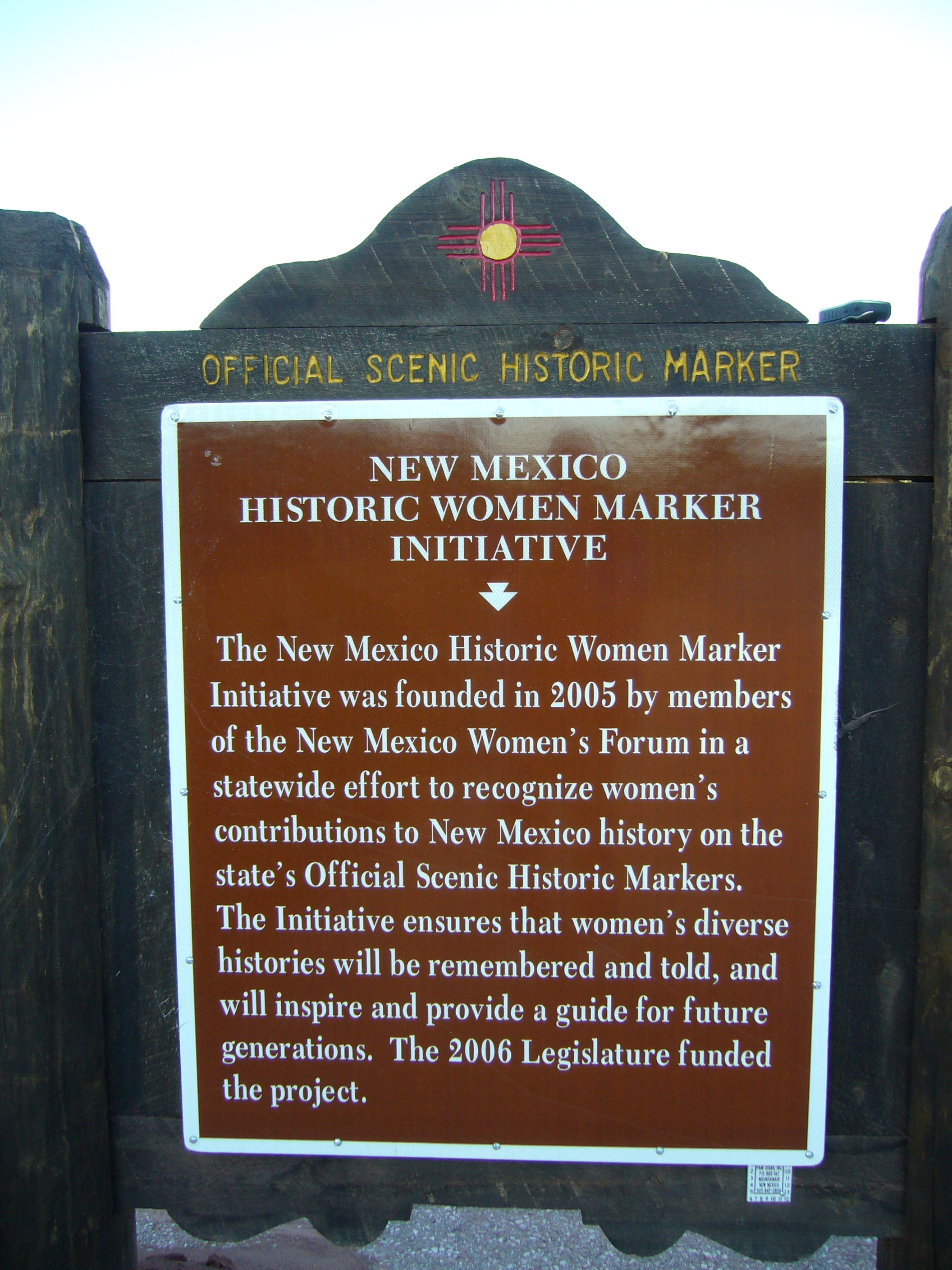 Rear of Zuni Olla Maidens Zuni Pueblo Marker