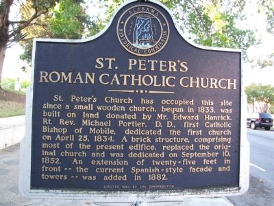 St. Peter's Roman Catholic Church Marker. Click for full size. St. Peter's Roman Catholic Church Marker image. Click for full size.