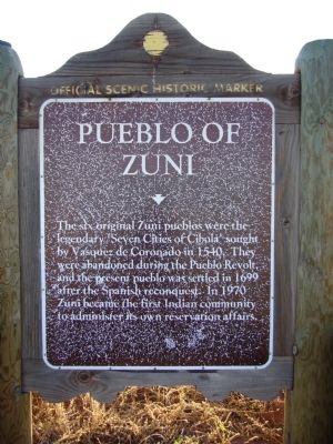 Pueblo of Zuni Marker image. Click for full size.