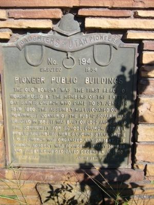 Pioneer Public Buildings Marker image. Click for full size.