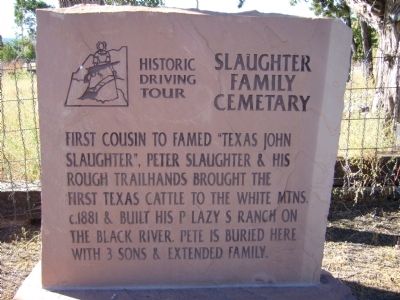 Slaughter Family Cemetary Marker image. Click for full size.