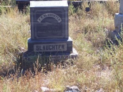 Peter Slaughter Grave Site image. Click for full size.