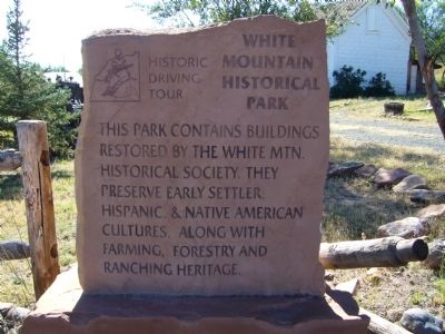 White Mountain Historical Park Marker image. Click for full size.