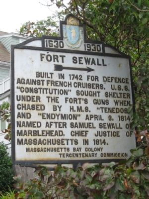 Fort Sewall Marker image. Click for full size.
