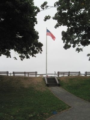 Gen. Casimir Pulaski Marker and Flagpole. Click for full size. Gen. Casimir Pulaski Marker and Flagpole image. Click for full size.