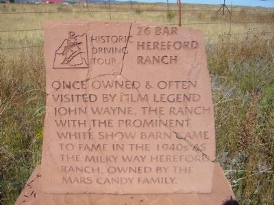26 Bar Hereford Ranch Marker image. Click for full size.