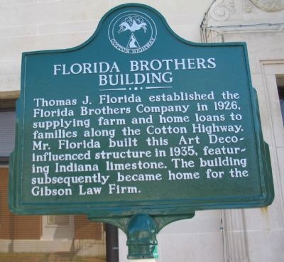 Florida Brothers Building Marker. Click for full size. Florida Brothers Building Marker image. Click for full size.