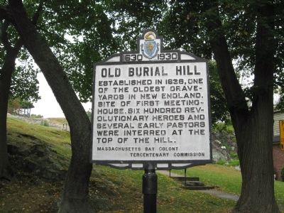 Old Burial Hill Marker image. Click for full size.