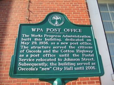 WPA Post Office Marker image. Click for full size.