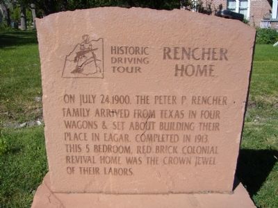Rencher Home Marker image. Click for full size.