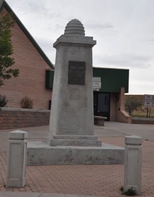 The Mormon Pioneers Marker and Monument image. Click for full size.