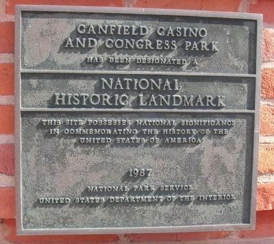 Canfield Casino and Congress Park image. Click for full size.