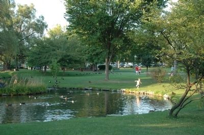Congress Park in Saratoga Springs image. Click for full size.