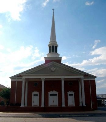 Whitefield Baptist Church -<br>Fifth Sanctuary<br>East (Main) Portico. Click for full size. Whitefield Baptist Church -<br>Fifth Sanctuary<br>East (Main) Portico image. Click for full size.