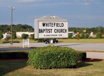 Whitefield Baptist Church Sign image. Click for full size.