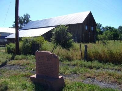 Joseph Udall Barn and Marker image. Click for full size.