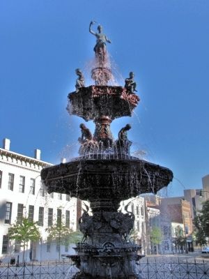 Court Square Fountain Marker image. Click for full size.