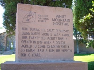 White Mountain Hospital Marker. Click for full size. White Mountain Hospital Marker image. Click for full size.
