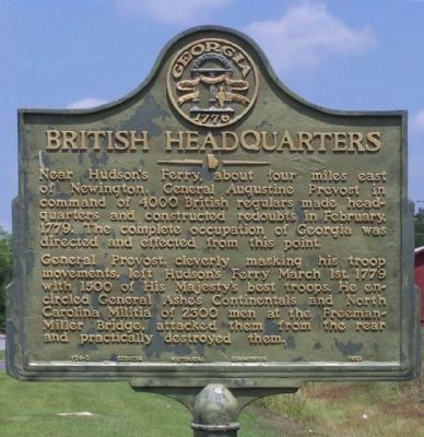 British Headquarters Marker image. Click for full size.