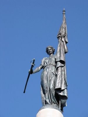 Alabama Confederate Monument detail image. Click for full size.