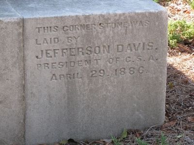 Alabama Confederate Monument cornerstone image. Click for full size.
