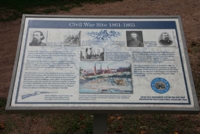 Civil War Site 1861-1865 Marker image. Click for full size.