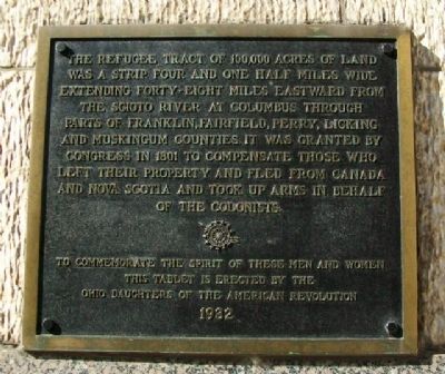 The Refugee Tract Marker image. Click for full size.