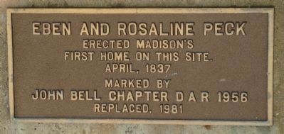 Eben and Rosaline Peck Marker image. Click for full size.