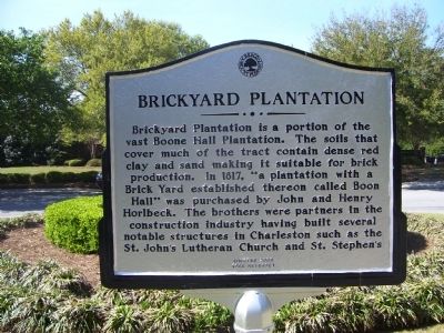 Brickyard Plantation Marker image. Click for full size.