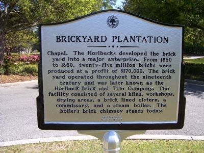 Brickyard Plantation Marker image. Click for full size.