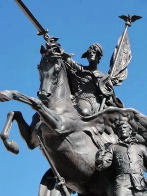California Volunteers' Memorial - statue by artist Douglas Tilden. Click for full size. California Volunteers' Memorial - statue by artist Douglas Tilden image. Click for full size.