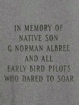 In Memory of G. Norman Albree Monument image. Click for full size.