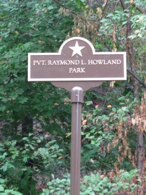 Pvt. Raymond L. Howland Park image. Click for full size.