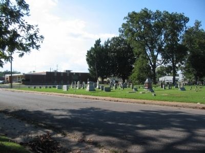 Violet Cemetery and Marker image. Click for full size.