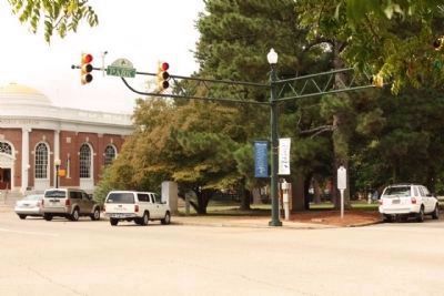 The S.C. Railroad Marker as seen at Park Avenue and Laurens Street SW. Click for full size. The S.C. Railroad Marker as seen at Park Avenue and Laurens Street SW image. Click for full size.
