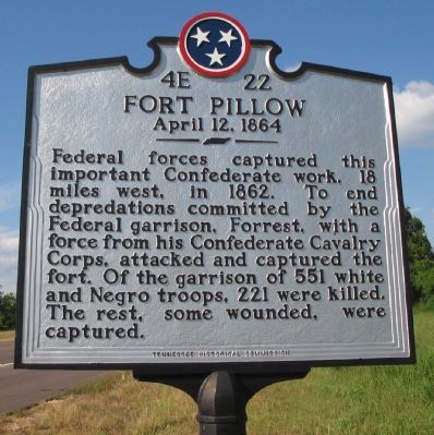 Fort Pillow Marker image. Click for full size.