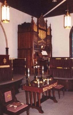 Pelzer Presbyterian Church -<br>Pump Organ image. Click for full size.
