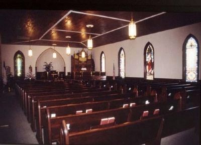Pelzer Presbyterian Church -<br>Sanctuary image. Click for full size.