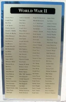 Frontenac Veterans WWII Honor Roll image. Click for full size.